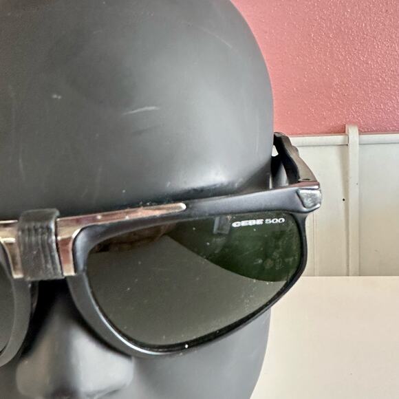 Vintage CEBE France sunglasses Depose Square frame black READ - Picture 5 of 12